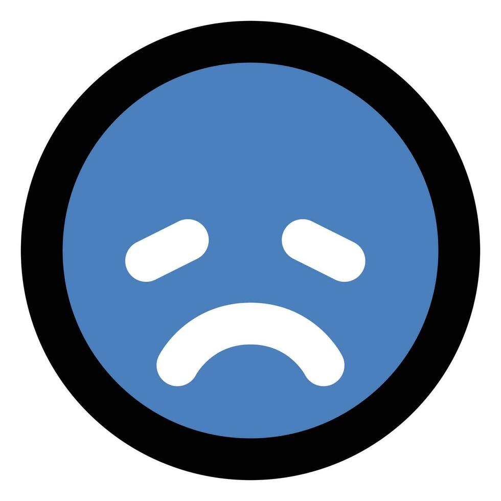 disappointed face Illustration Vector