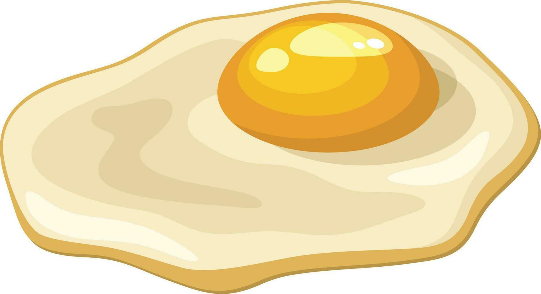 egg fried Illustration Vector