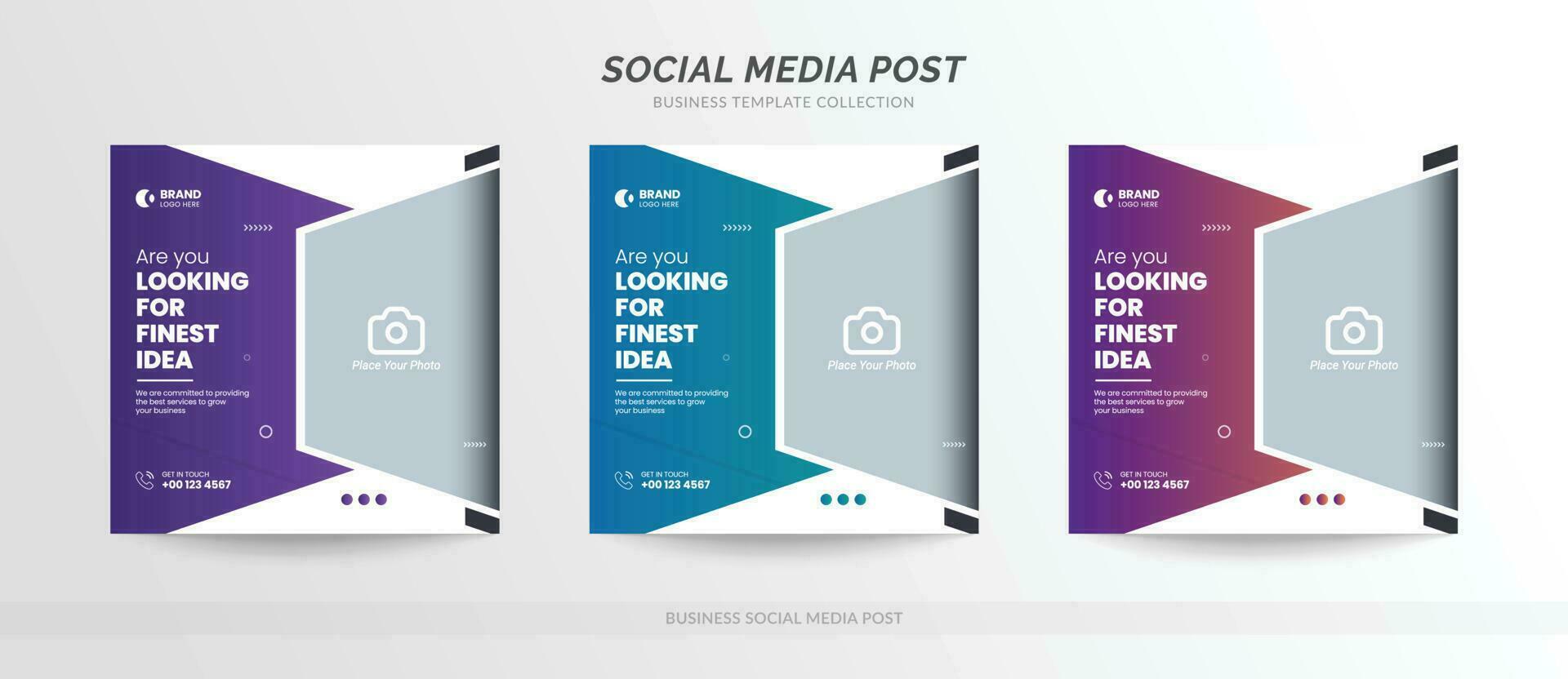 Digital business marketing social media post banner template vector