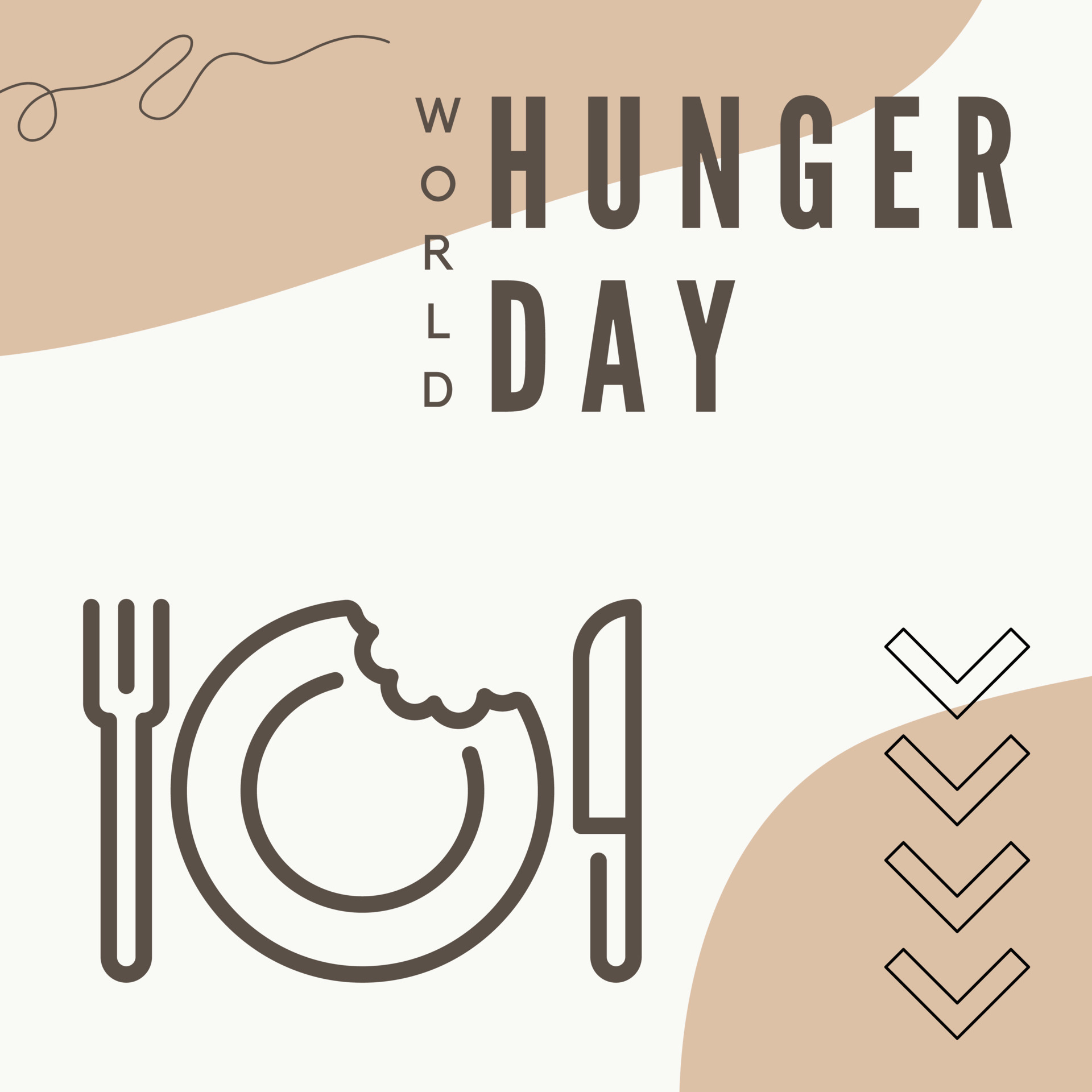 world hunger day poster suitable for social media posts 23291541 Vector