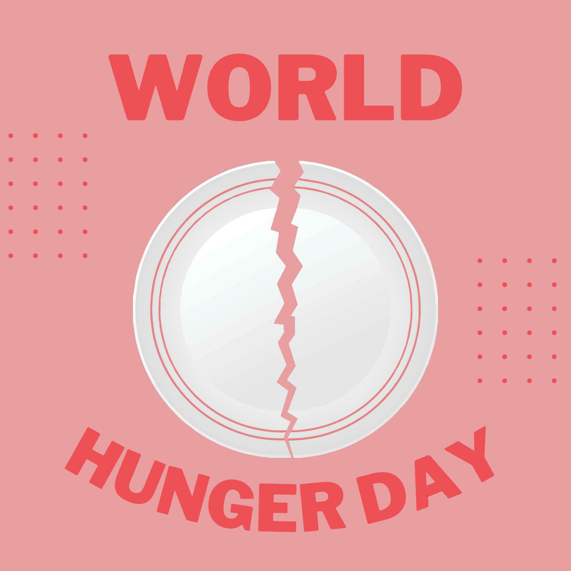 world hunger day poster suitable for social media posts 23291542 Vector