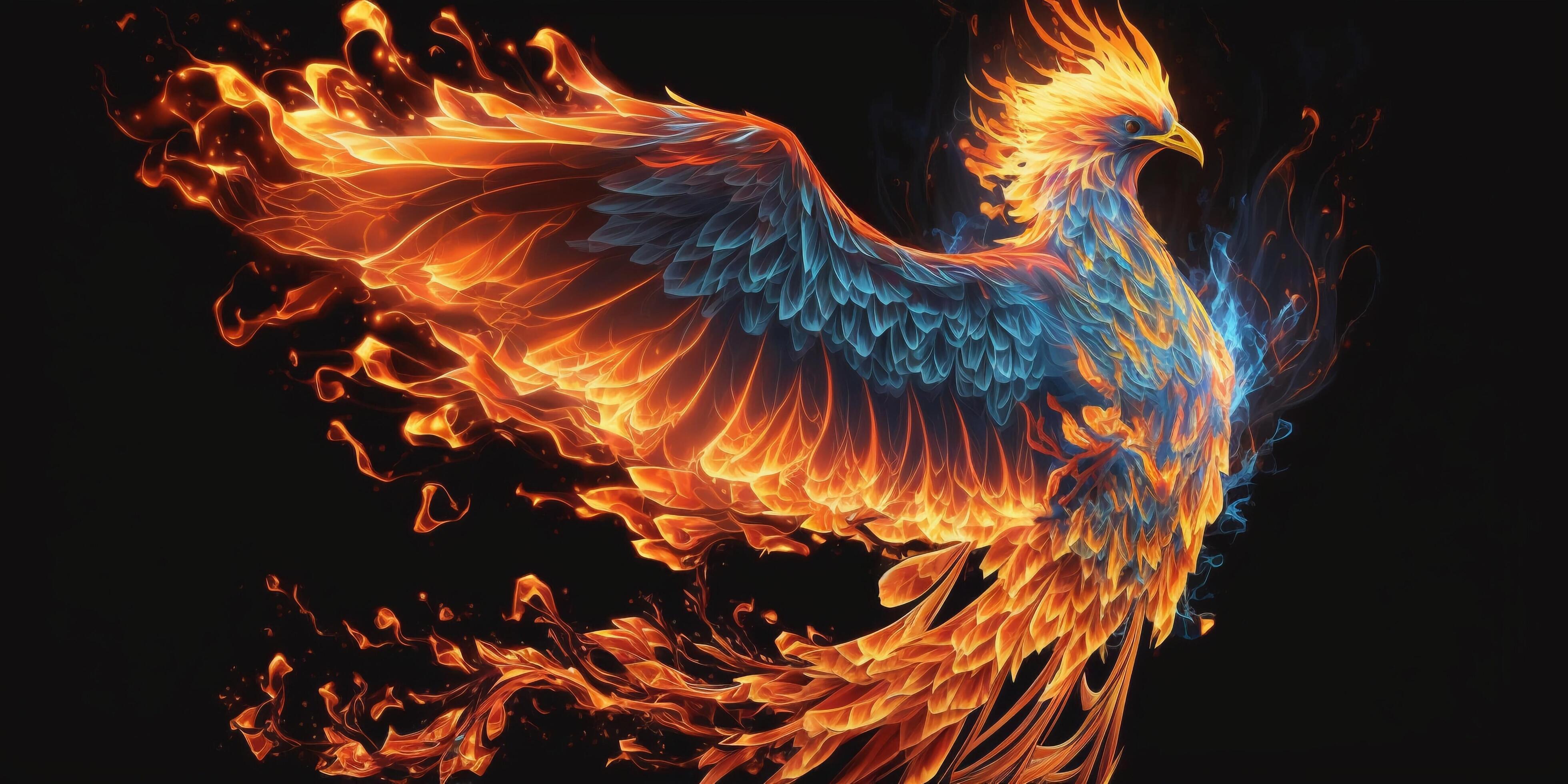 The rising phoenix with . 23291762 Stock Photo at Vecteezy
