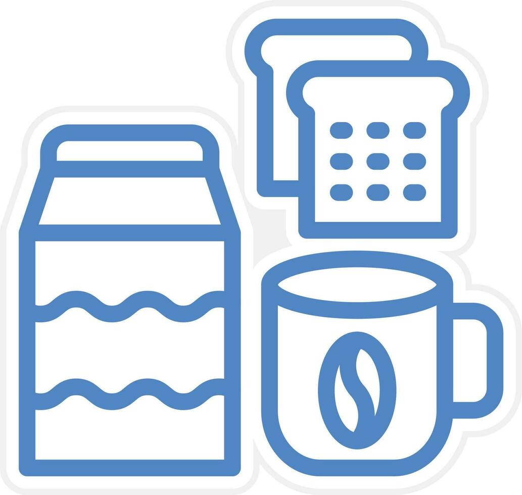 Break Fast Vector Icon Style