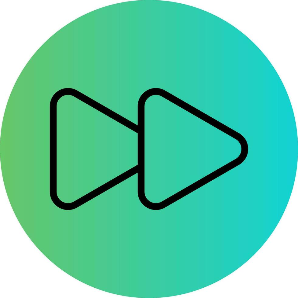Fast Forward Vector Icon Design