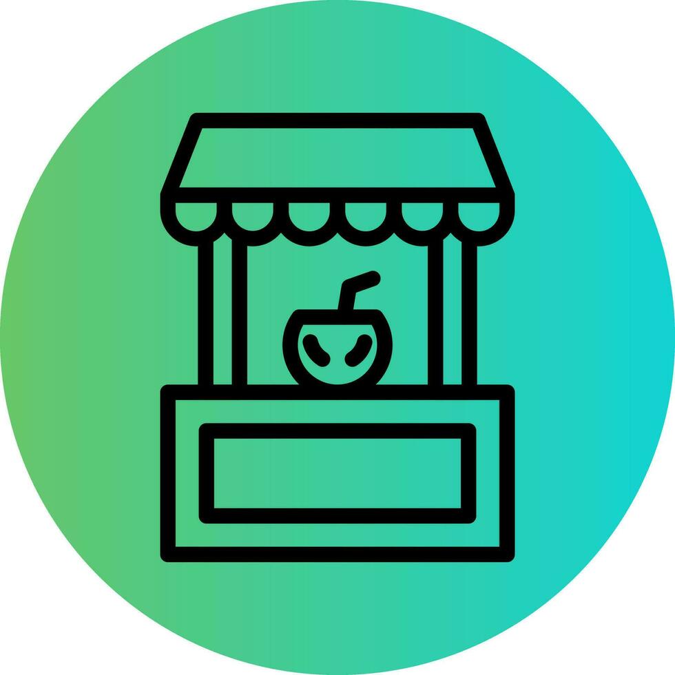 Drinks Stall Vector Icon Design