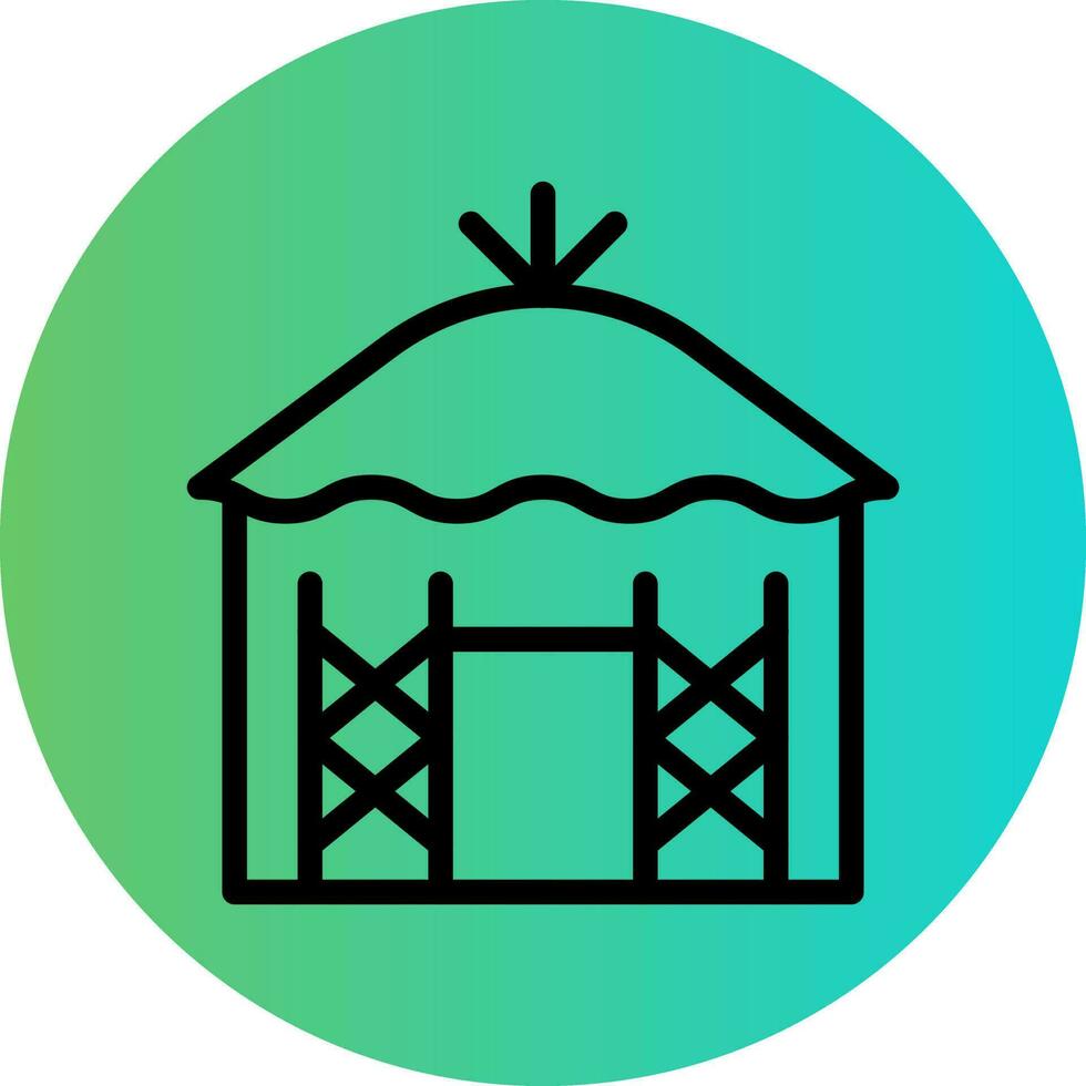 Hut Vector Icon Design