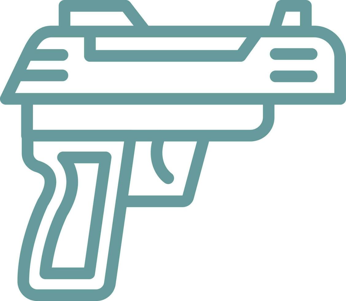 Army Gun Vector Icon Design