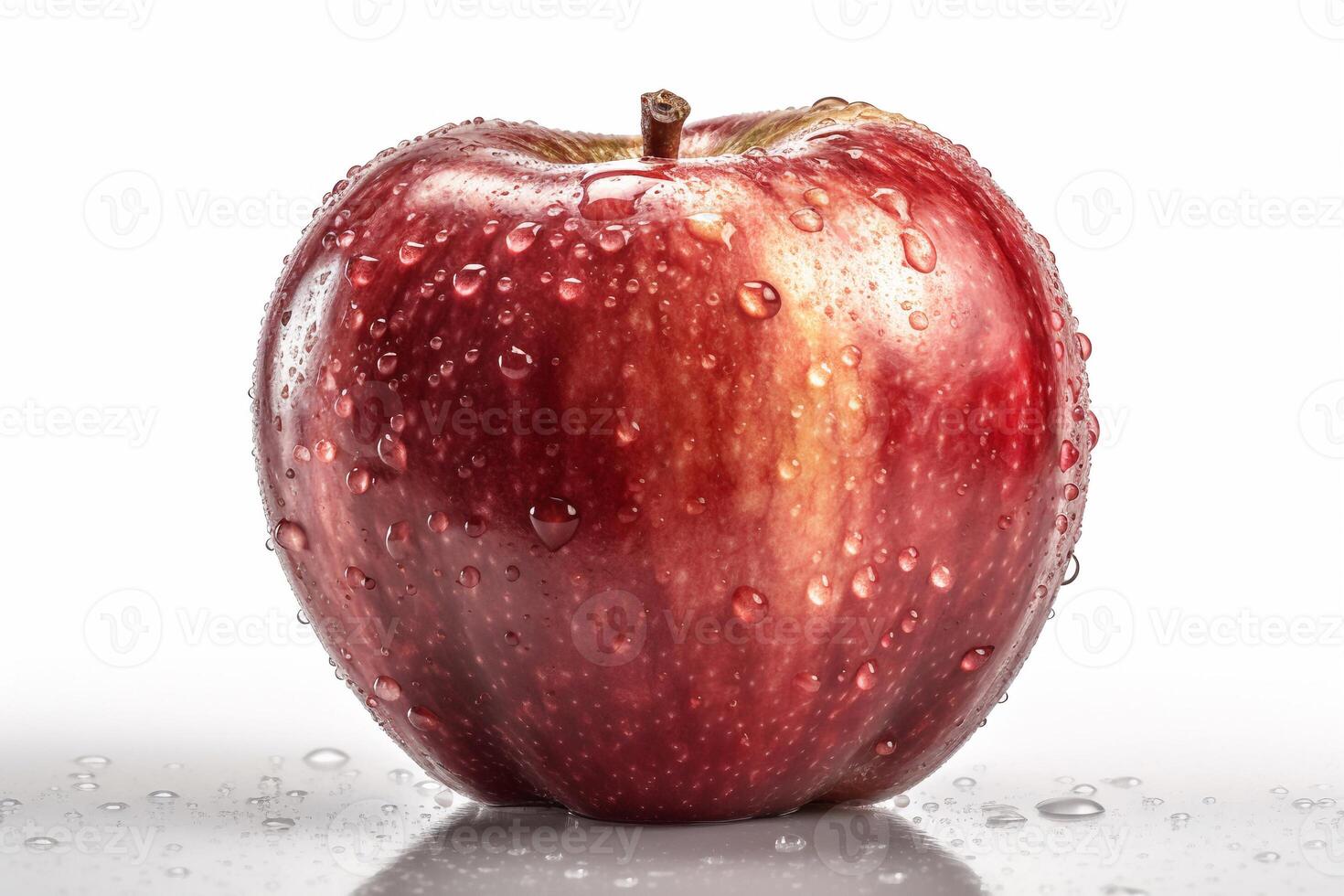 Apple isolated on white AI Generate photo