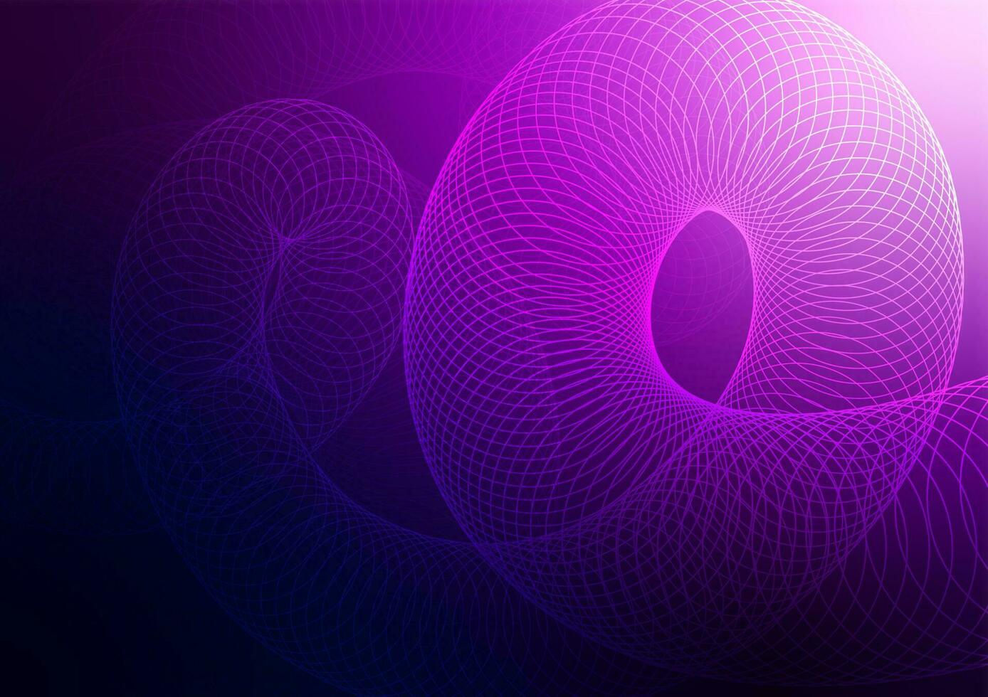 Abstract vortex spiral purple spin line dynamic presentation background vector