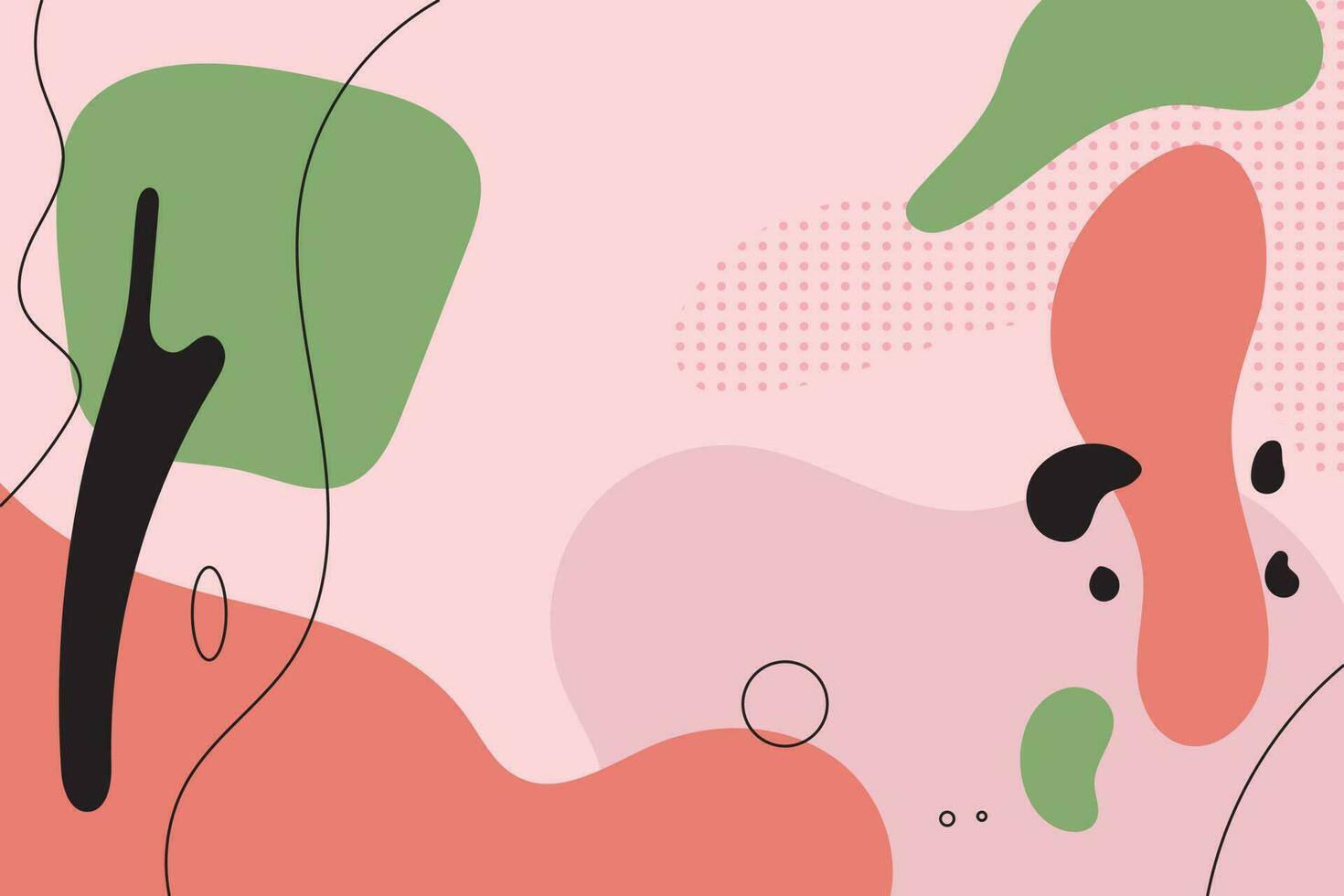 Abstract backgrounds. Hand drawn various shapes and doodle objects. Contemporary modern trendy vector illustrations. Every background is isolated. Pastel colors