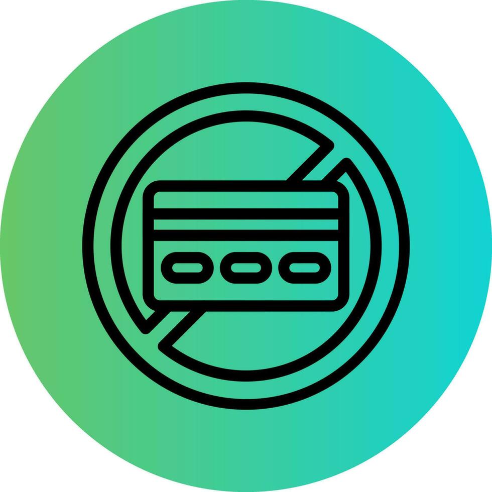 Card Blocked Vector Icon Design