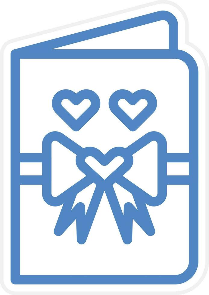 Wedding Card Vector Icon Style