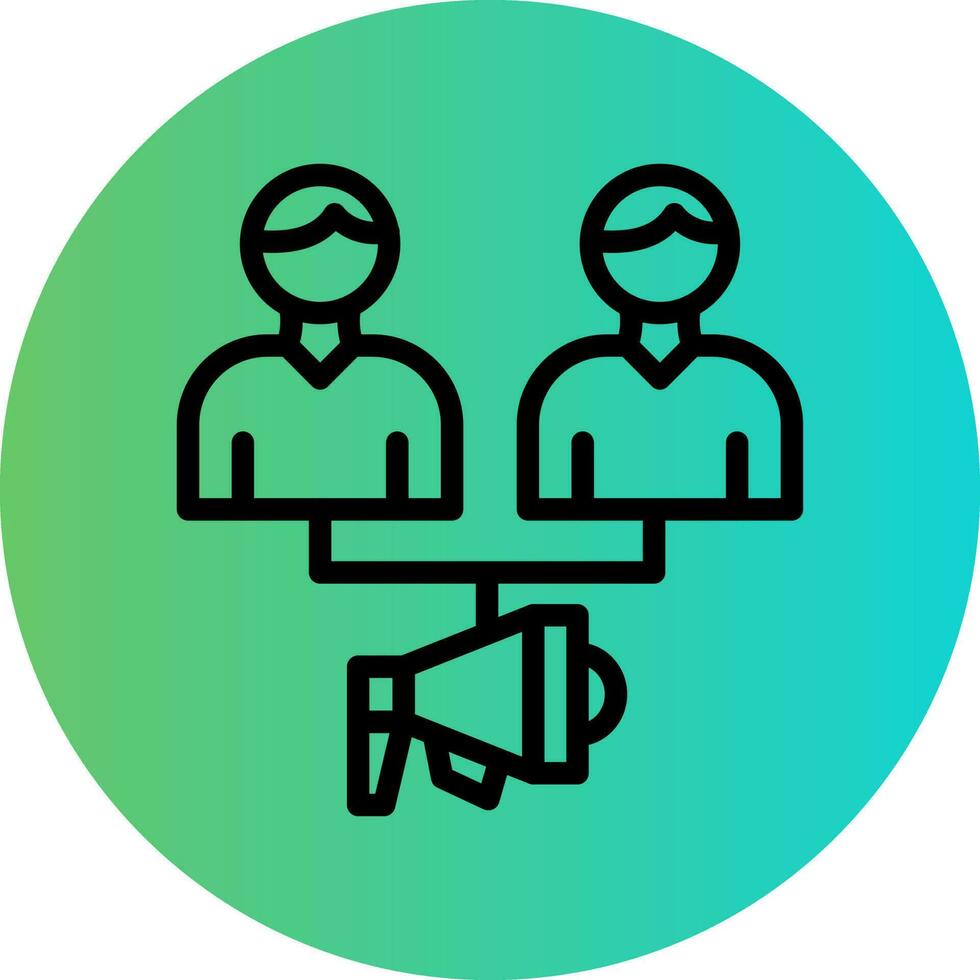 Public Relations Vector Icon Design