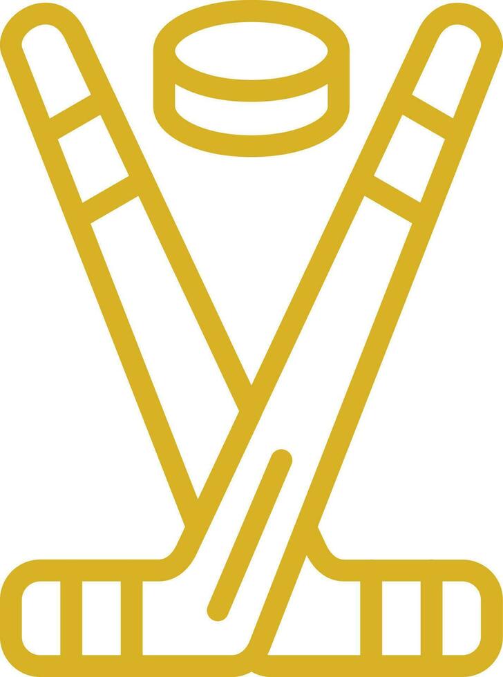 Ice Hockey Vector Icon Design