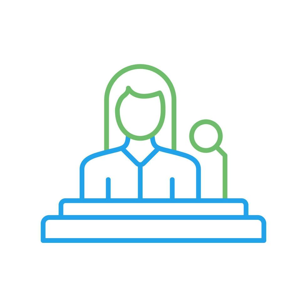 Lectern Unique Vector Icon