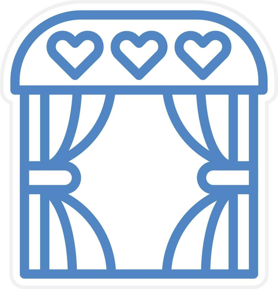 Wedding Arch Vector Icon Style