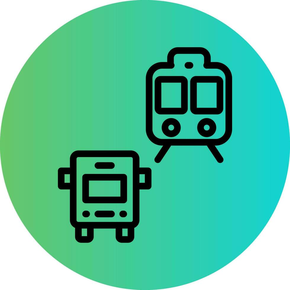 Public Transport Vector Icon Design