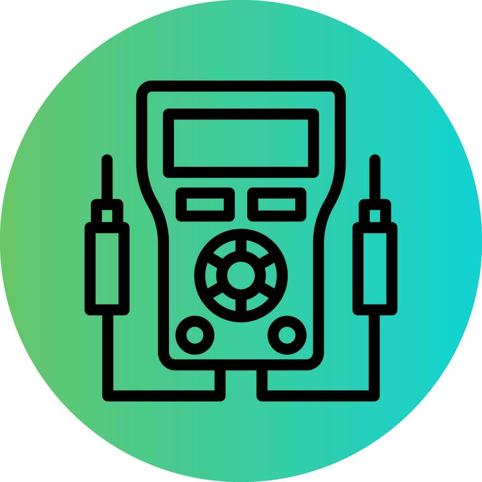 Voltmeter Vector Icon Design