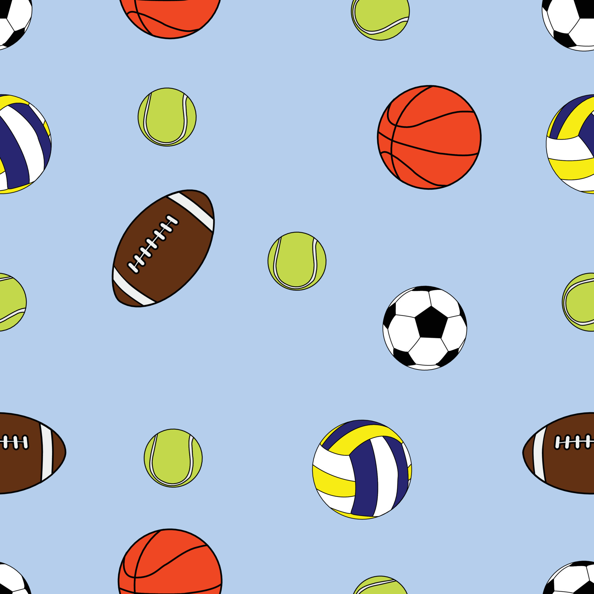 Ball Pattern Seamless 23293834 Vector Art at Vecteezy