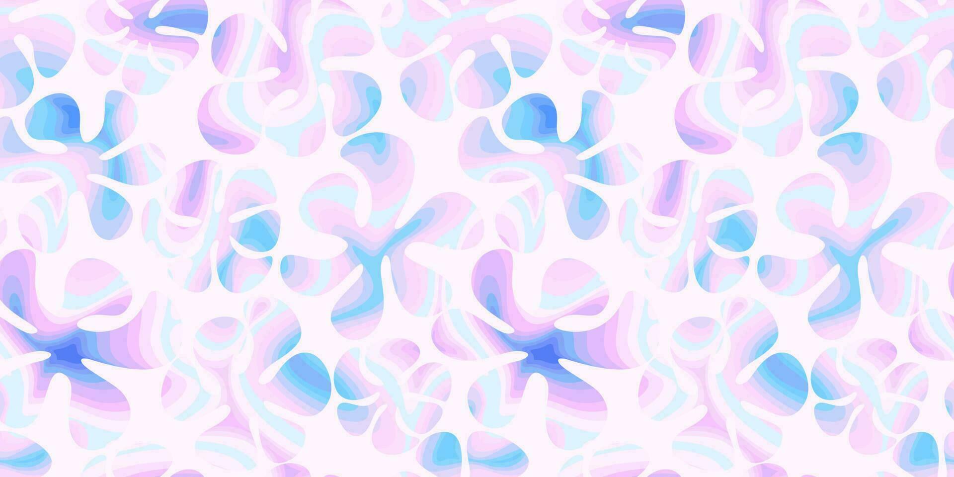 Holographic abstract pattern. Trendy seamless print. Vector design for paper, cover, fabric, interior decor and other use