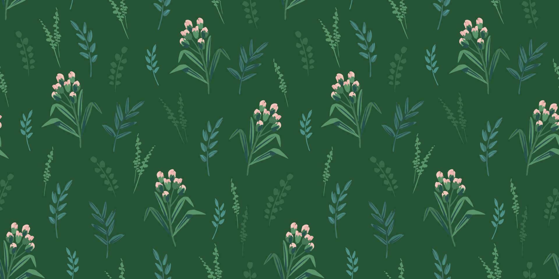 Floral seamless pattern. Vector design for paper, cover, fabric, interior decor and other use