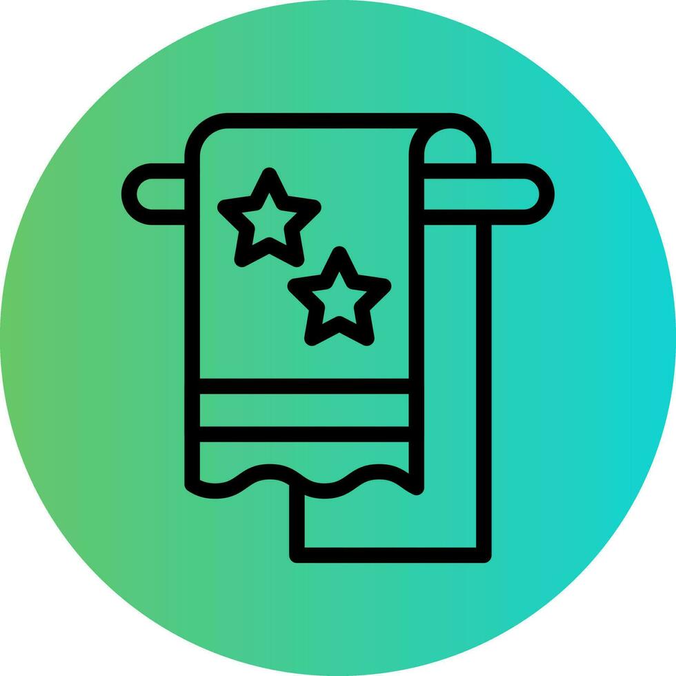Towel Vector Icon Design