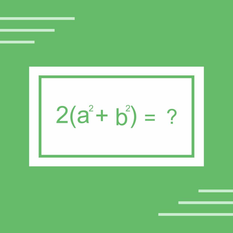 Solving Formula Unique Vector Icon