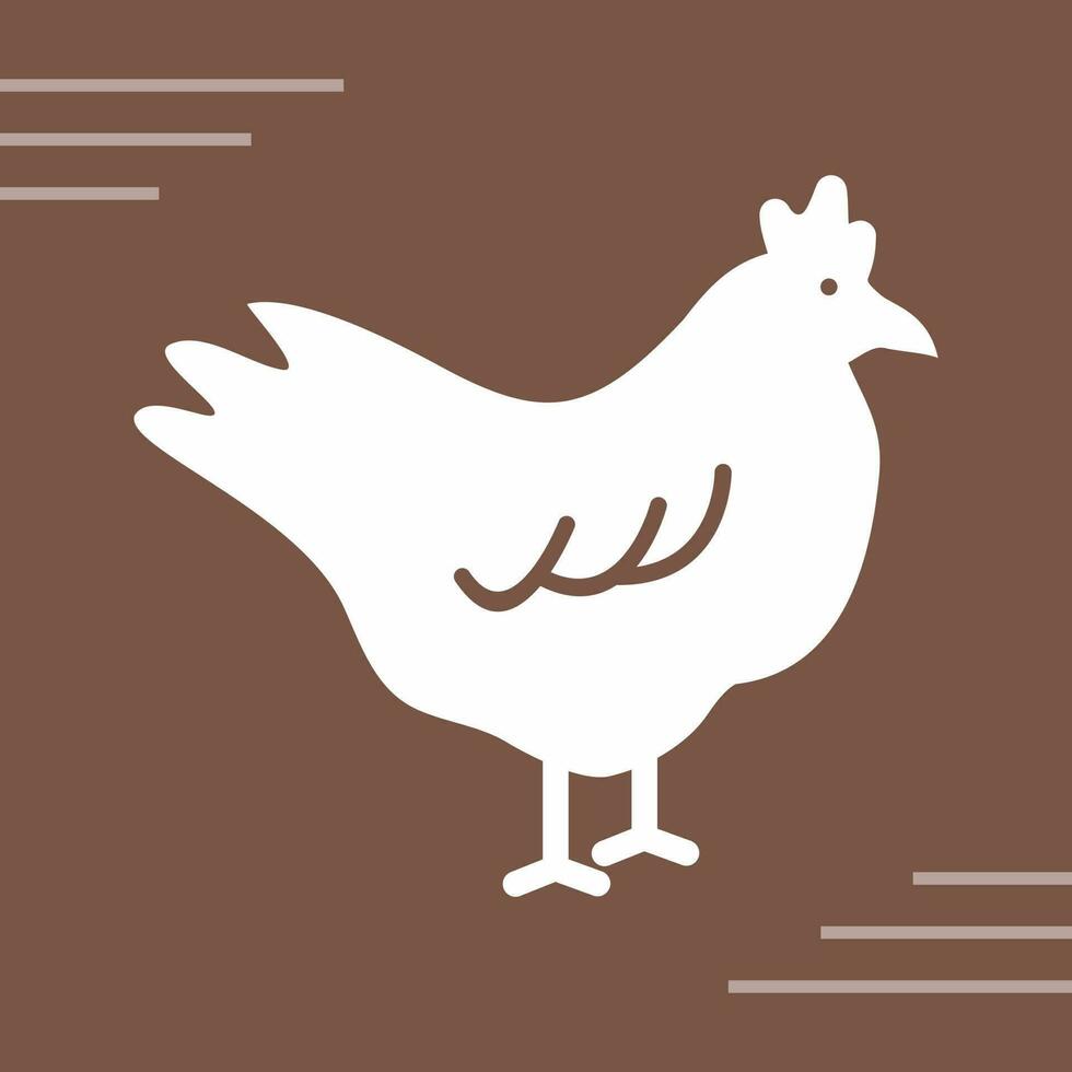 Chicken Unique Vector Icon