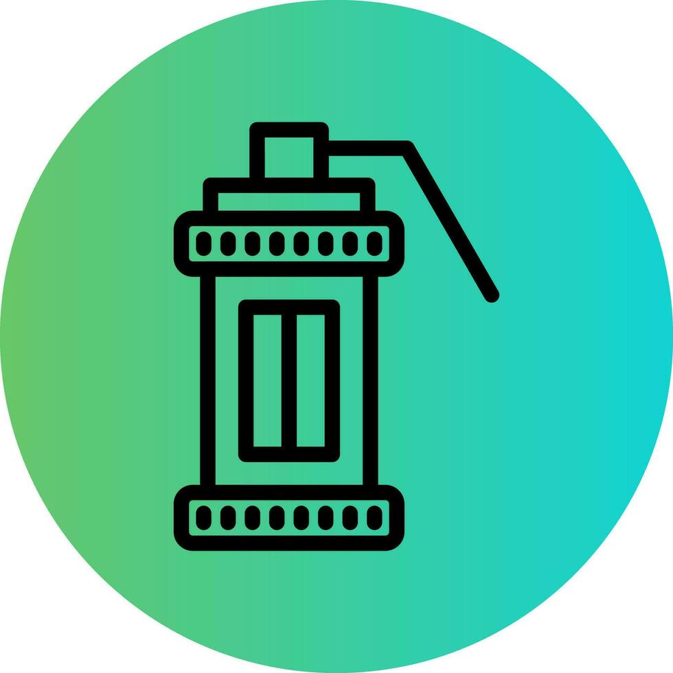Smoke Grenade Vector Icon Design
