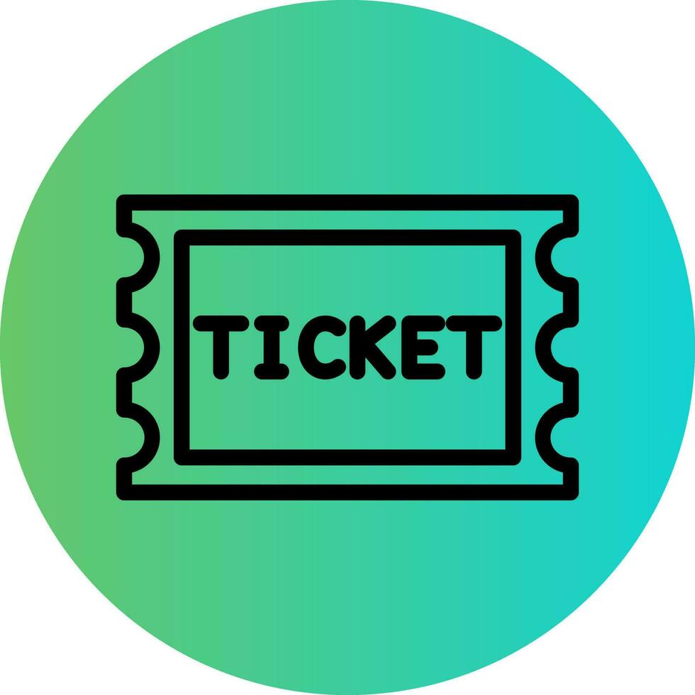 Ticket Vector Icon Design