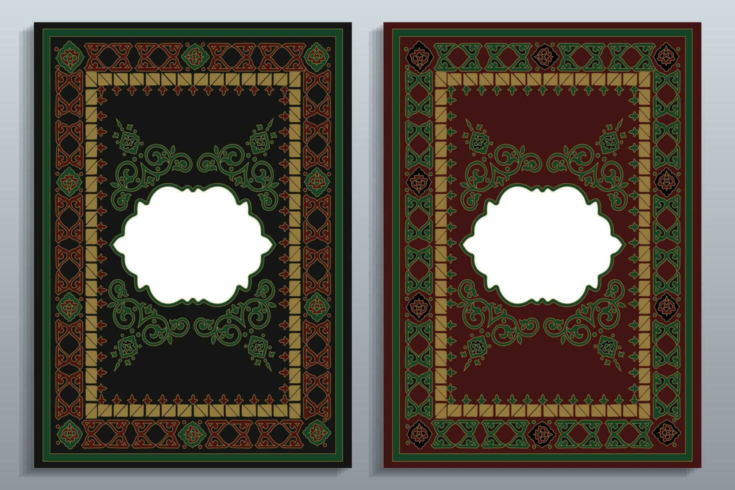 islámico libro cubrir con Arábica ornamento diseño vector