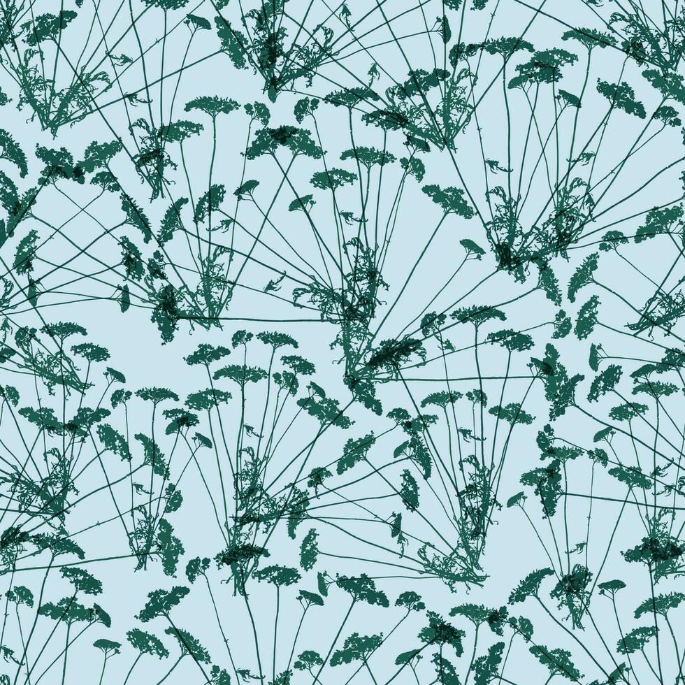 seamless hand drawn green grass pattern background for fashion fabric vector