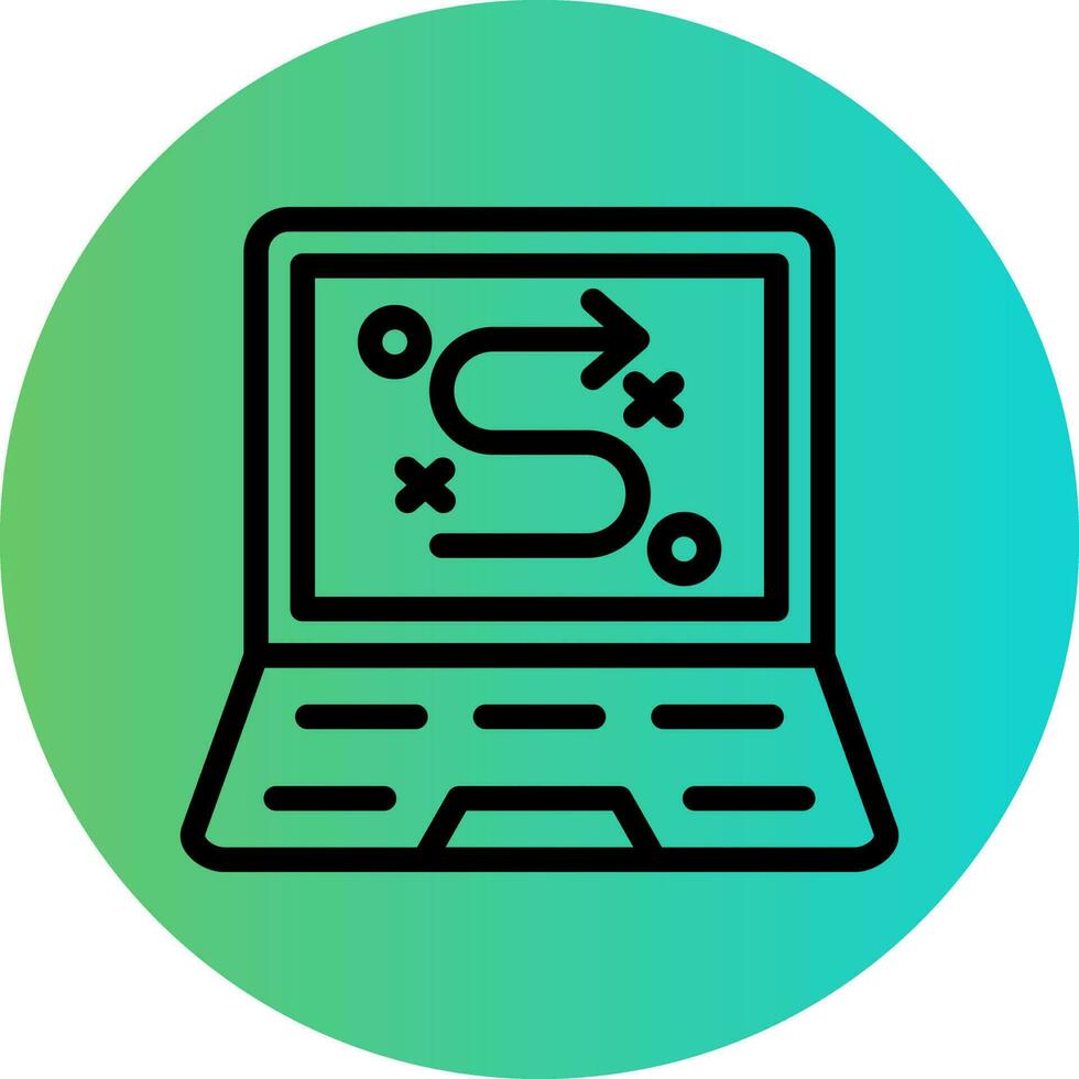 Digital Strategy Vector Icon Design