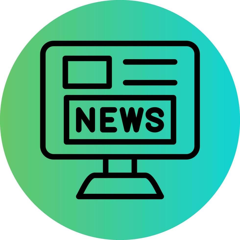 News Portal Vector Icon Design