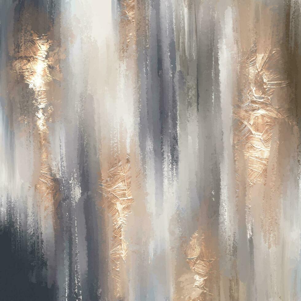 hand painted contemporary canvas art in mixed media vector