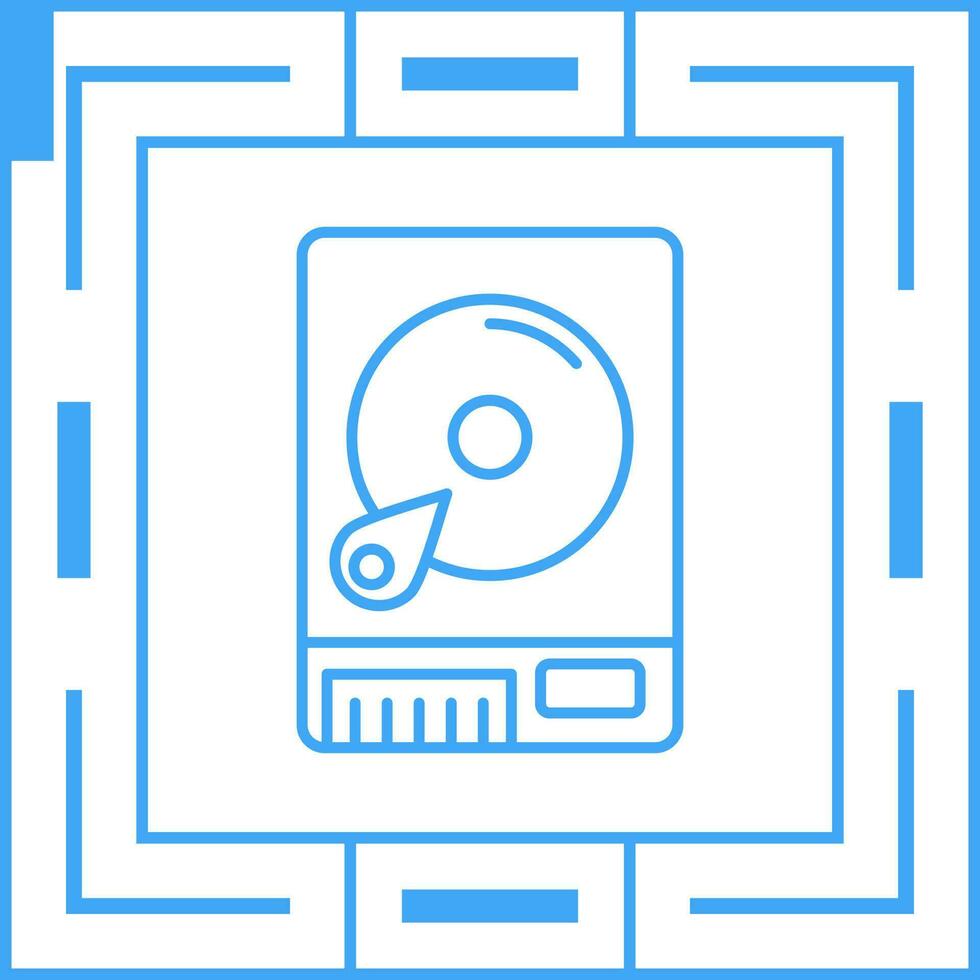 Hard drive Unique Vector Icon