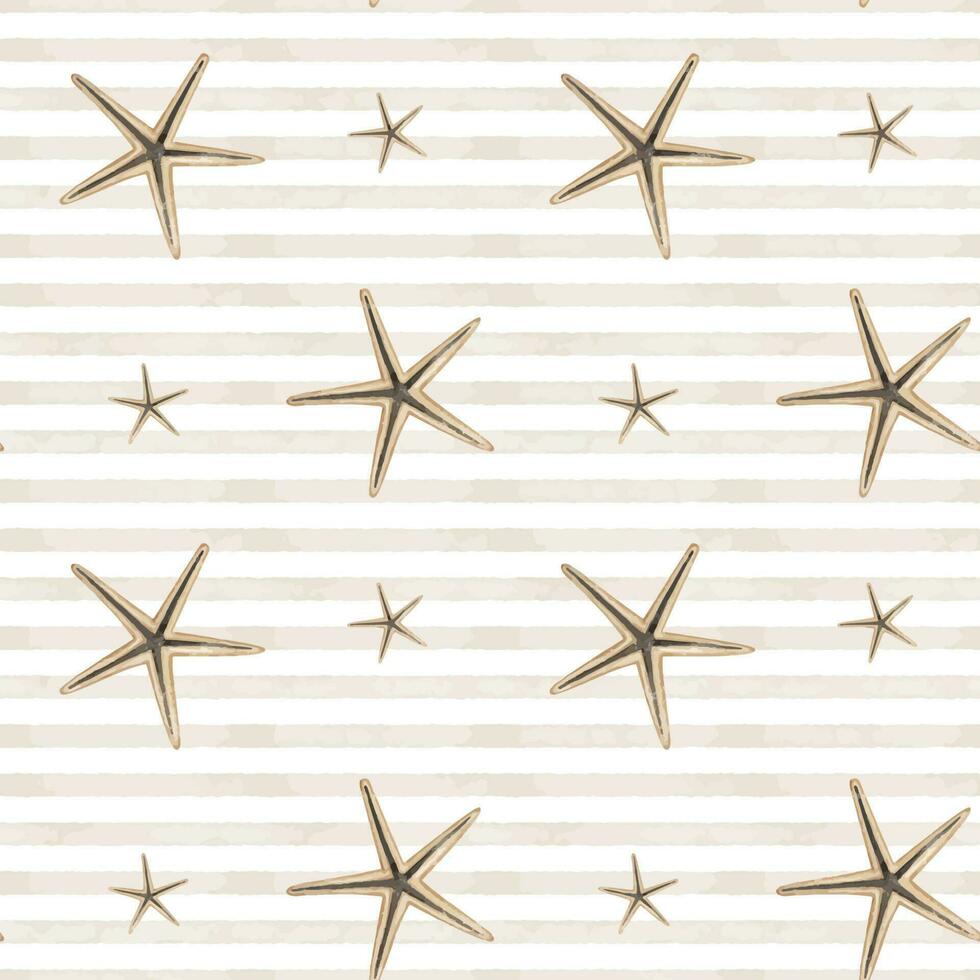 Dried plants Pattern. Seamless background with wild dry grass on beige creamy backdrop. Hand drawn watercolor botanical illustration with branches and meadow herbs for textile design or wrapping paper vector