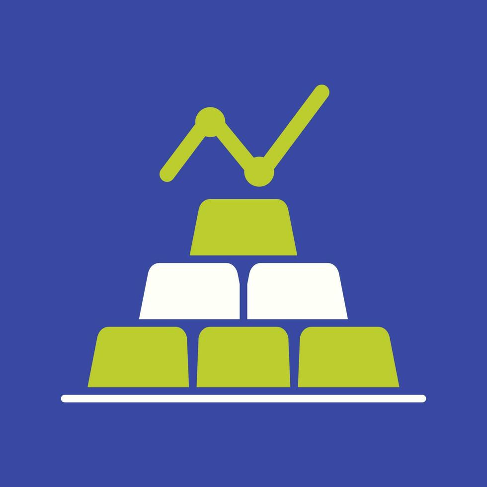 Gold Ingots Unique Vector Icon