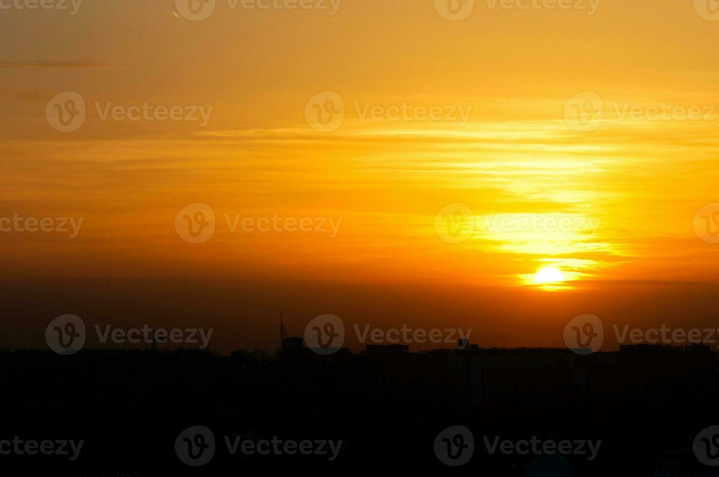 Beautiful sunset landscape photo
