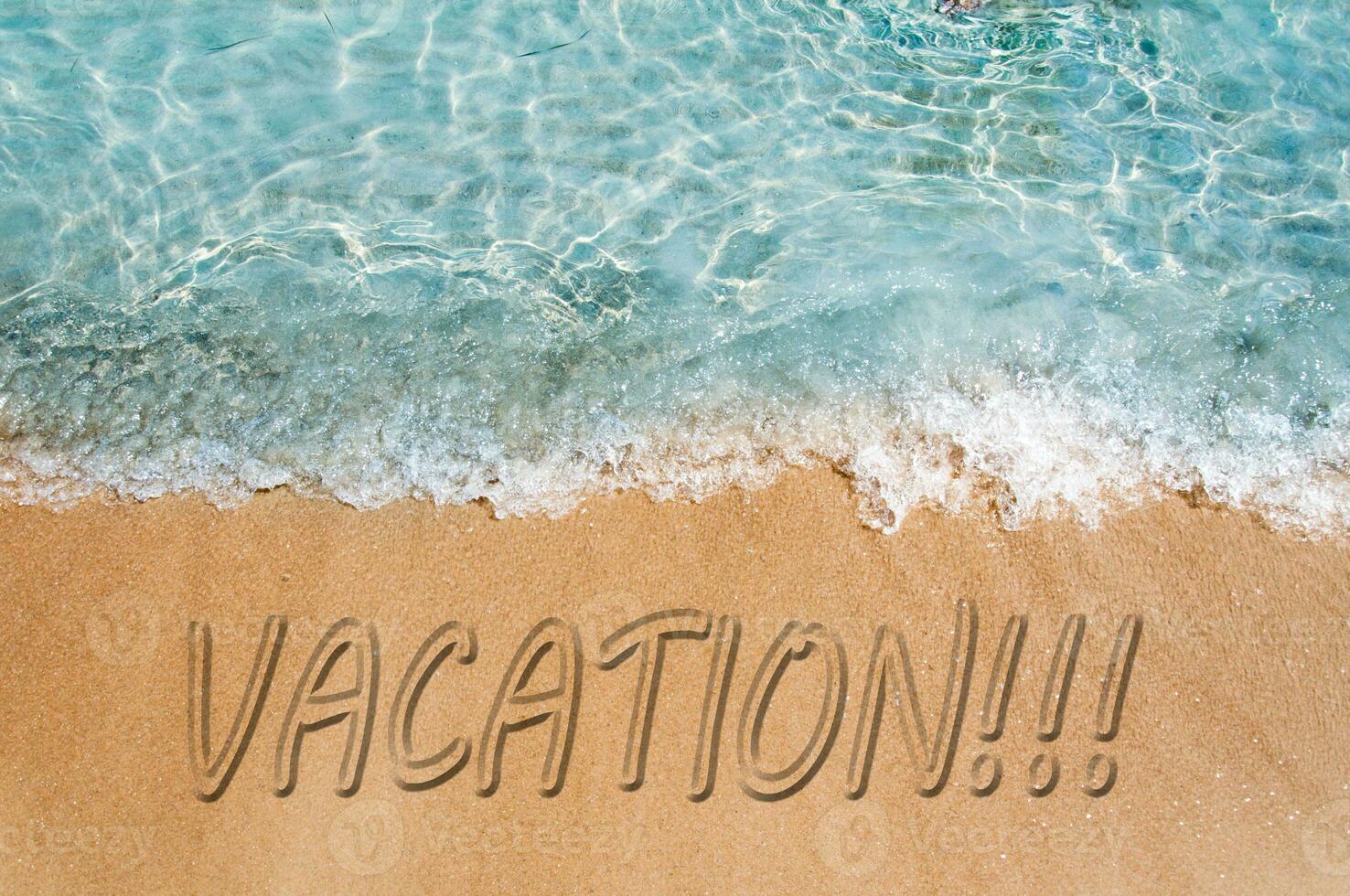 Vacation beach concept photo