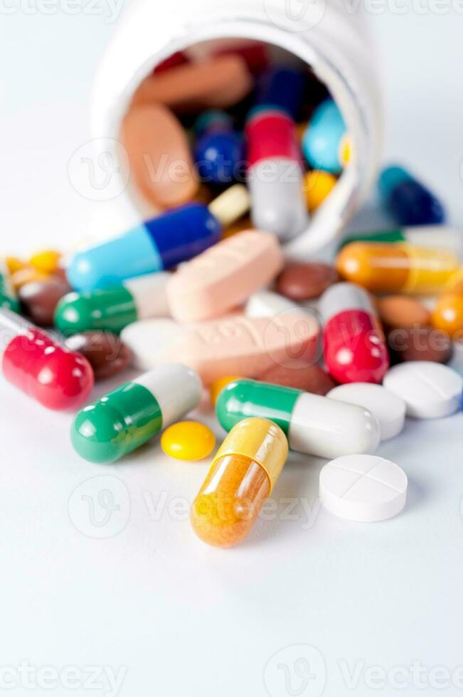 Slashed pills from package photo