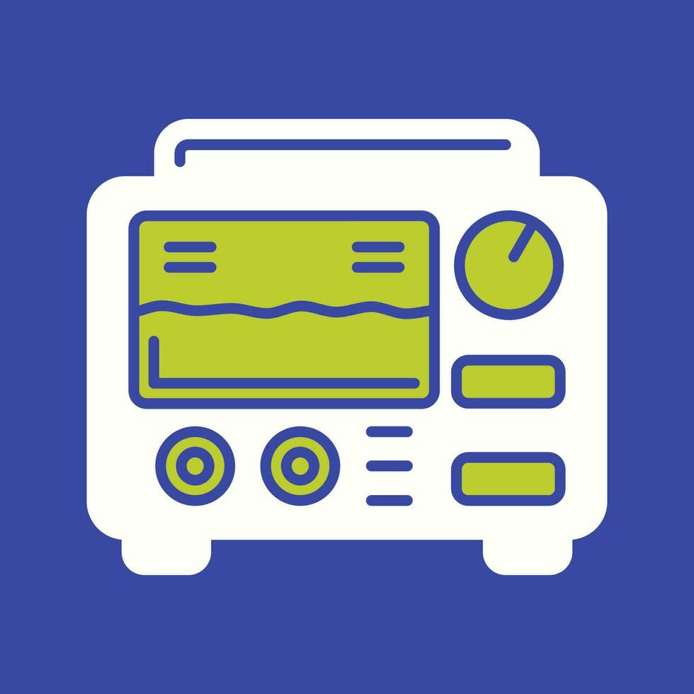Oscilloscope Unique Vector Icon