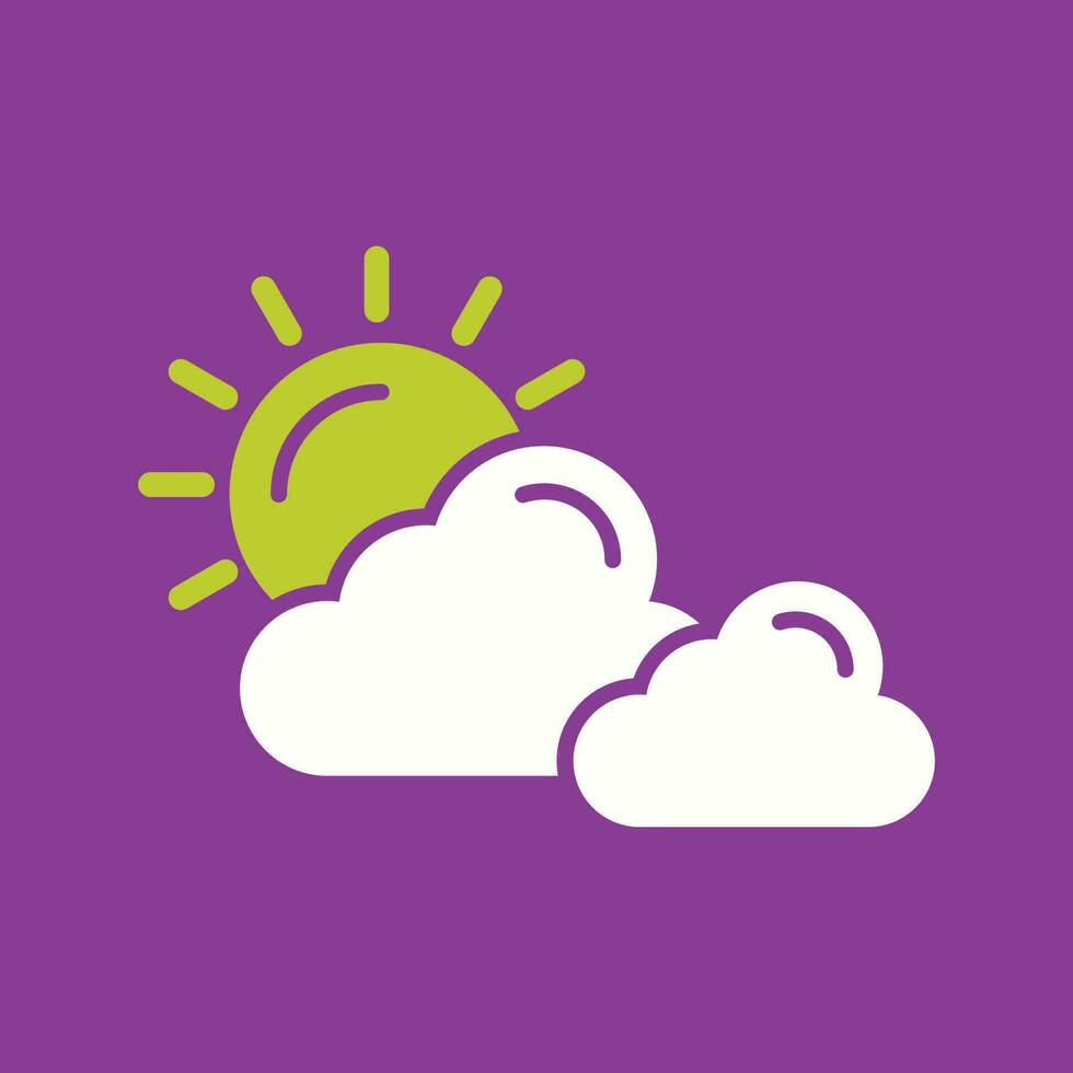 Cloudy Unique Vector Icon