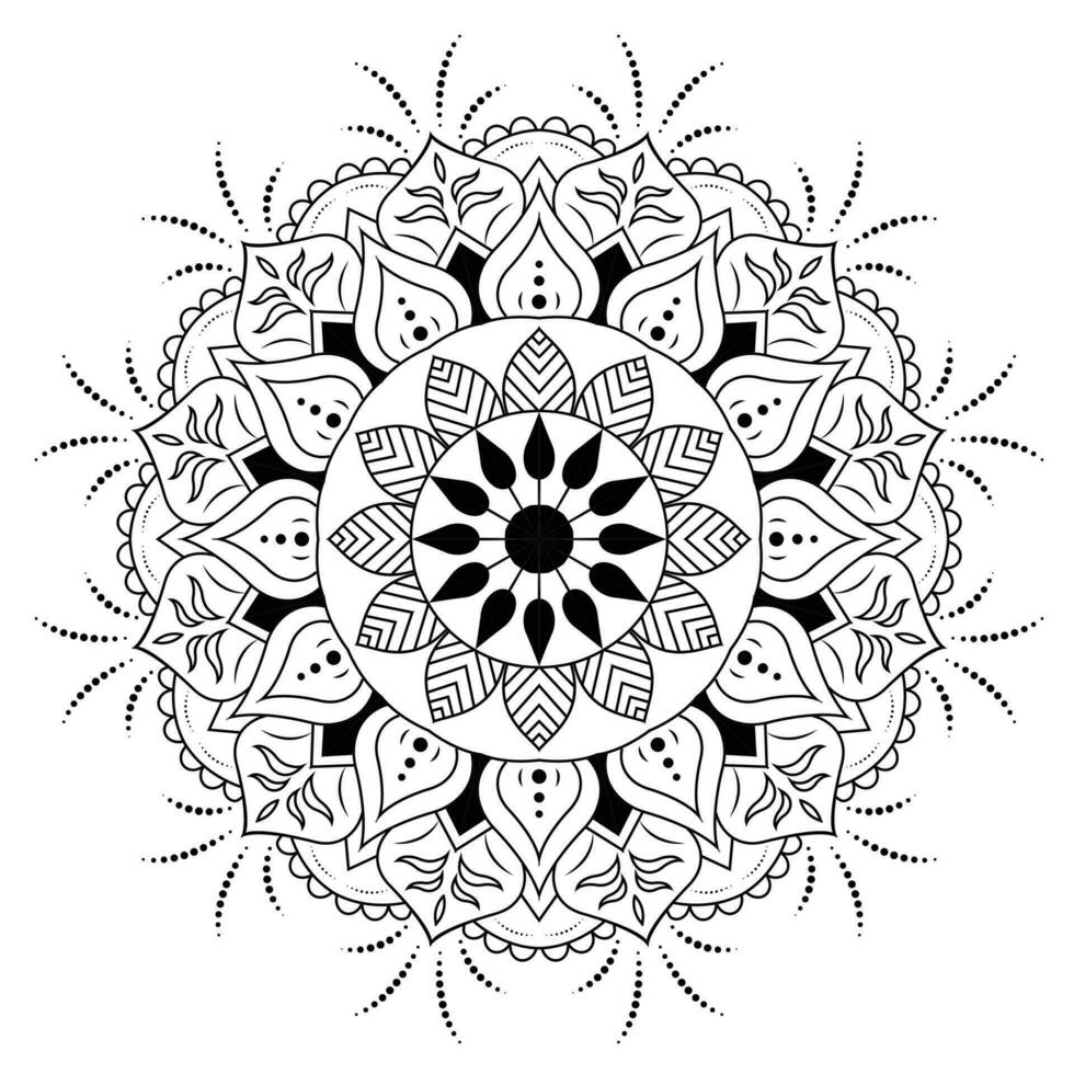 Vector mandala art design