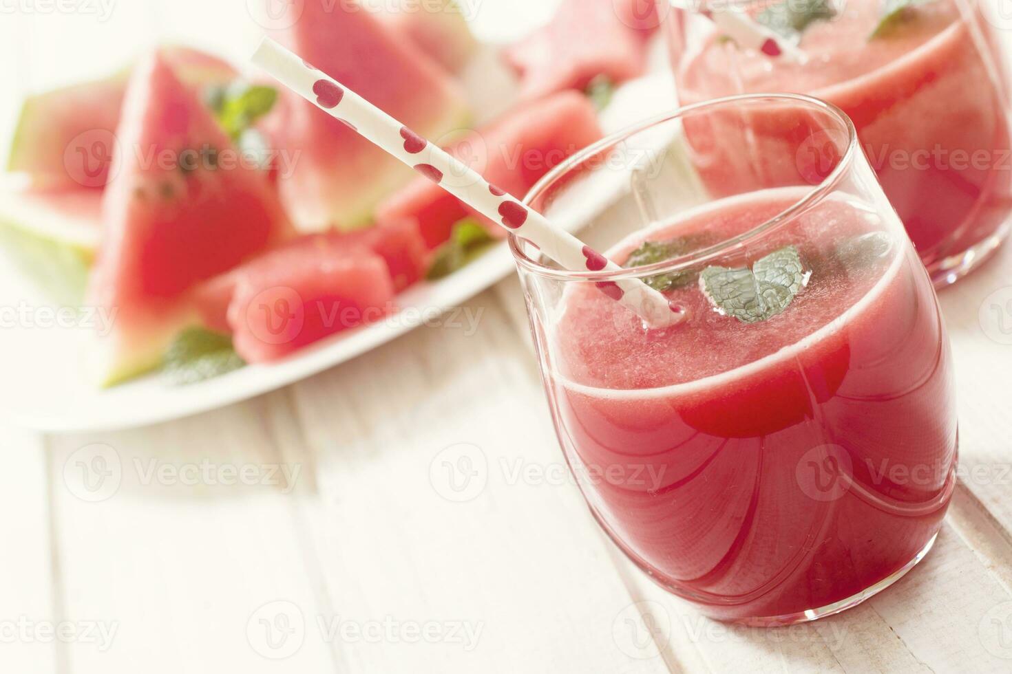 Watermelon fresh juice photo