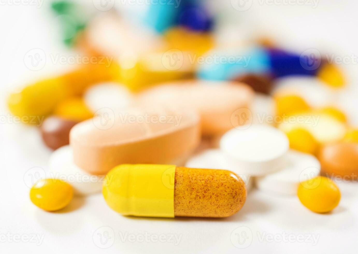 Close up to pills photo