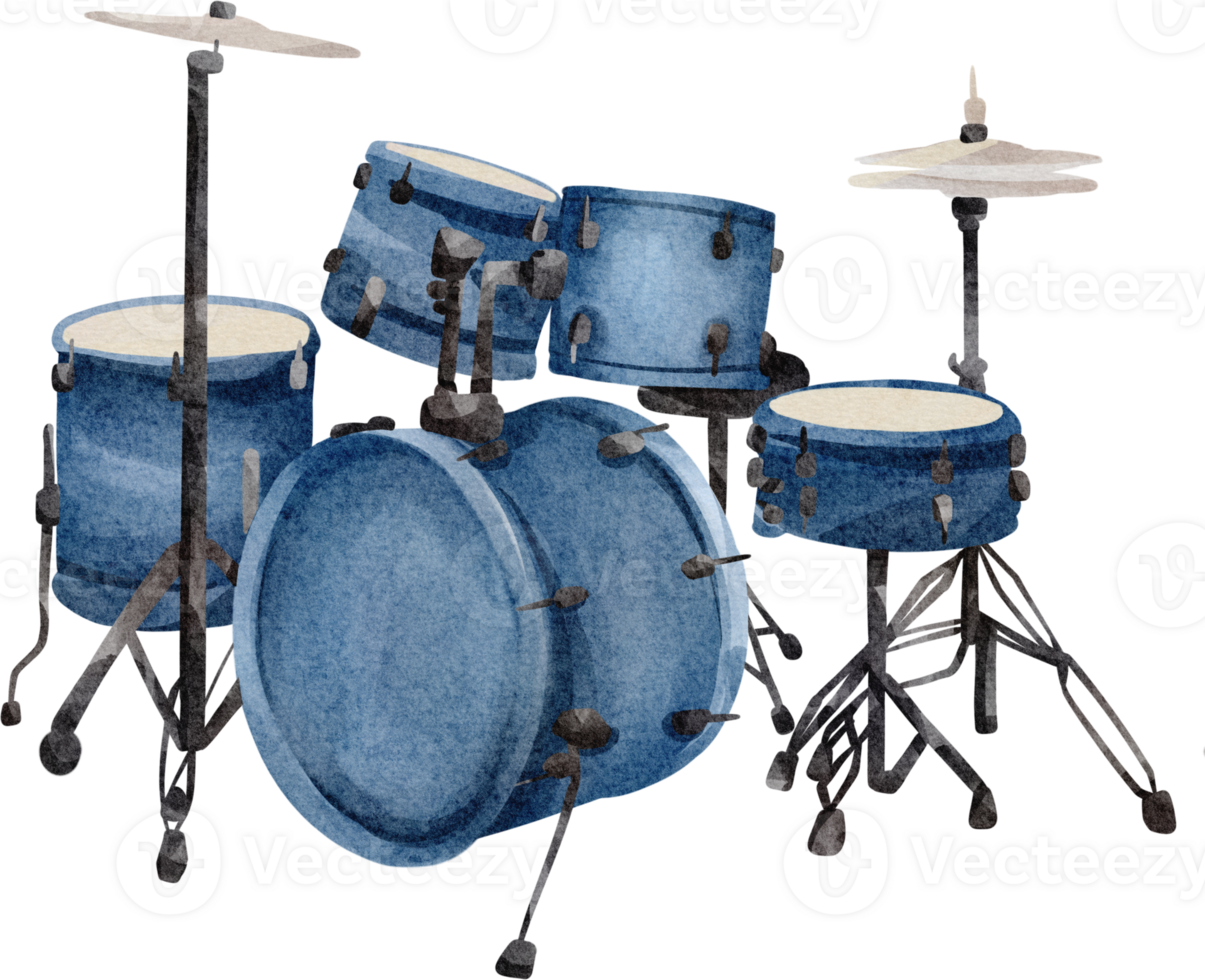 watercolor Drum music instrument png