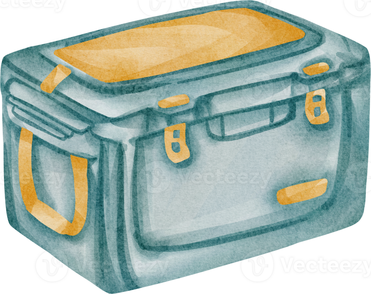 watercolor camping box png