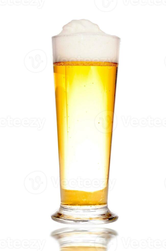 Beer glass isolated photo