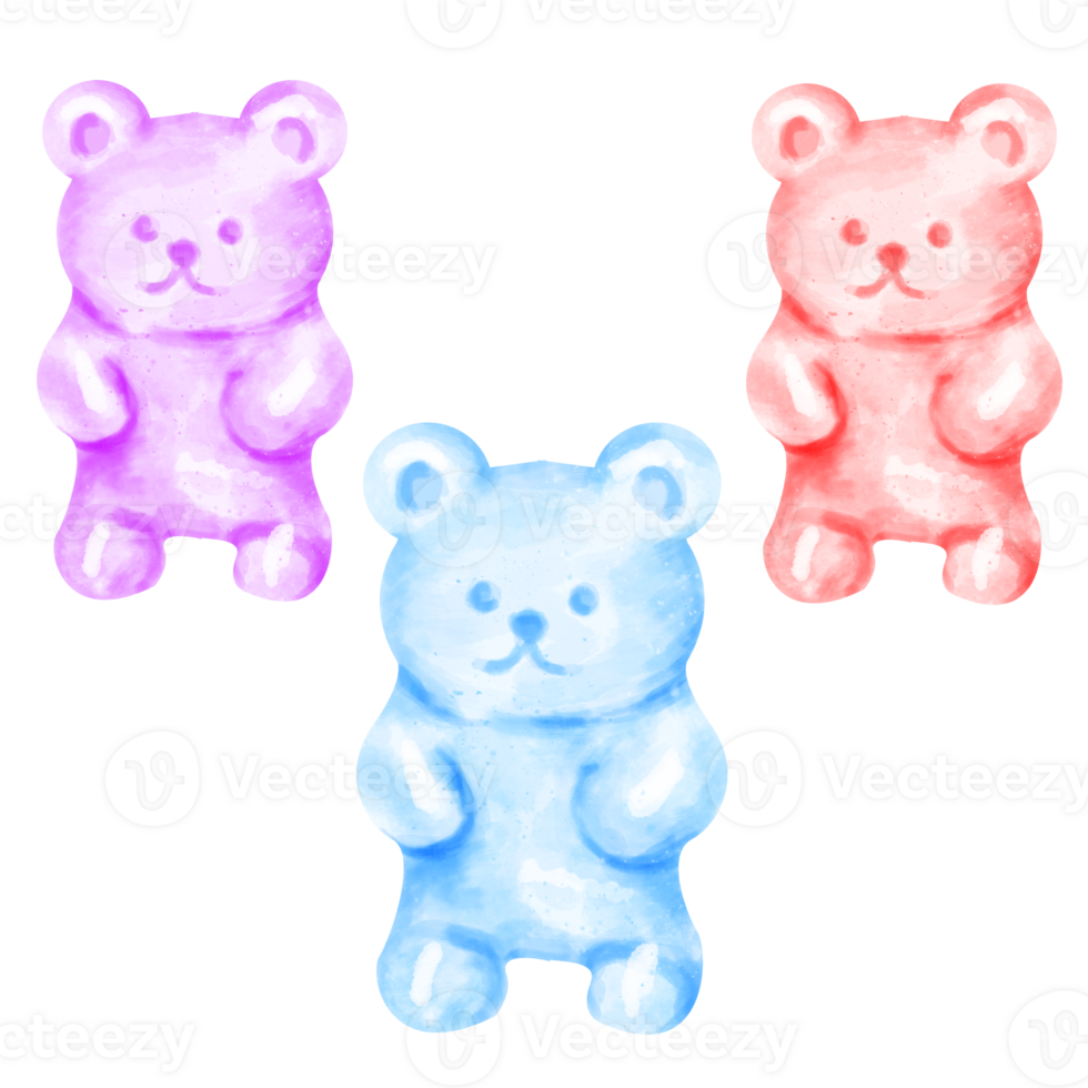 watercolor gummy bear 23296853 PNG